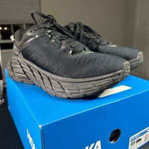 HOKA One One W Gaviota 3 Size 8 Black Athletic Running Sneakers 8B 1113521